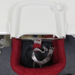 Inglesina fast イングリッシーナ ファスト ベビーチェア トレー付 レッド の画像