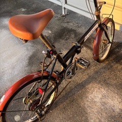 二つ折り自転車！6段ギア調整可能の画像