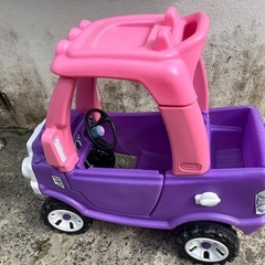美品‼️US🇺🇸 little tilesプリンセス コージー トラック🩷ピンク 💜トラック足蹴り乗用車🍉プロフ必読の画像