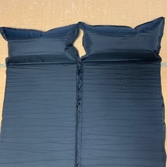 FIELDOR スリーピングマット ブラック 枕付き2個セットの画像