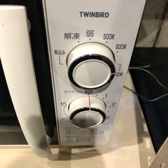 ツインバード　2022年製　電子レンジの画像