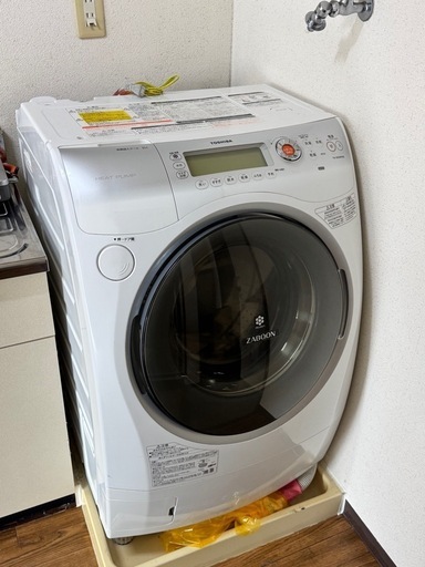 送料込TOSHIBA TW-Z9100L(WN) ドラム式洗濯機 2011年製 東芝 ドラム式洗濯機 ZABOON TW-Z9100L 2011年製 送料込みの通販