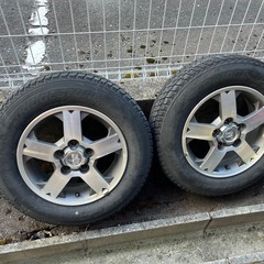 三菱パジェロミニ純正アルミ　スタッドレス付き　4本セット　175/80R15の画像