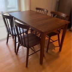 ダイニングテーブル&チェア　5点セットの画像
