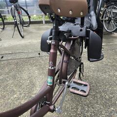自転車　チャイルドシート付きの画像