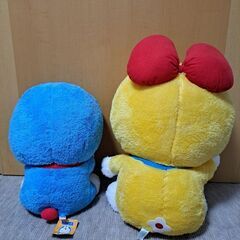 ドラえもん&ドラミちゃんのぬいぐるみの画像