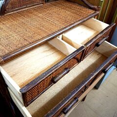 ラタン チェスト 4段 籐 衣類収納 箪笥の画像