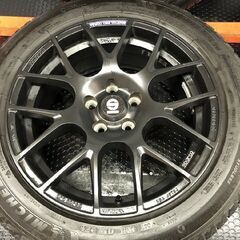【MICHELIN X-ICE SNOW 215/55R17】スタッドレス【OZ SPARCO PRO CORSA 17インチ 7.5J5HPCD108+45】20年製 バリ溝 シトロエン等 (STN006)の画像