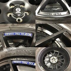 【MICHELIN X-ICE SNOW 215/55R17】スタッドレス【OZ SPARCO PRO CORSA 17インチ 7.5J5HPCD108+45】20年製 バリ溝 シトロエン等 (STN006)の画像