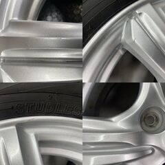 【YK ice GUARD iG70 165/70R14】スタッドレス【DUNLOP VIOLENTO ヴィオレント 14インチ 5J4HPCD100+39】ヴィッツ アクア等　(STO016)の画像