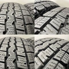 【DUNLOP WINTER MAXX SV01 145/80R12 80/78N LT】スタッドレス【JECT スチールホイール 12インチ 3.5J4HPCD100】エブリィ等　(STM012MY) の画像