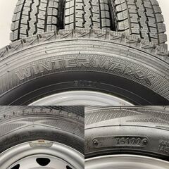 【DUNLOP WINTER MAXX SV01 145/80R12 80/78N LT】スタッドレス【JECT スチールホイール 12インチ 3.5J4HPCD100】エブリィ等　(STM012MY) の画像