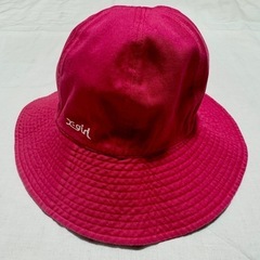 X-girl エクストラガール リバーシブルハット HAT 紺色とピンク色の画像