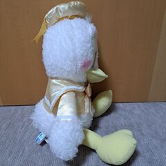 ドナルドダック　ホワイトゴールドぬいぐるみの画像