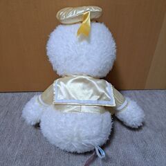 ドナルドダック　ホワイトゴールドぬいぐるみの画像