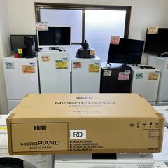 【リサイクルショップ ピカソ 小松原】🎹✨KORG microPIANO（レッド）✨2021年製 コンパクトデジタルピアノ★6560★の画像