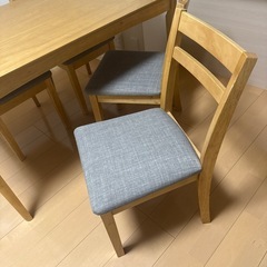 【取引決定】ダイニングテーブル、チェア4脚セットの画像