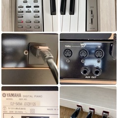 ジモティー限定価格！S145 ⭐ YAMAHA  ヤマハ楽器 クラビノーバ 電子ピアノ CLP-545WA 木製鍵盤 椅子付き 15年製 綺麗の画像