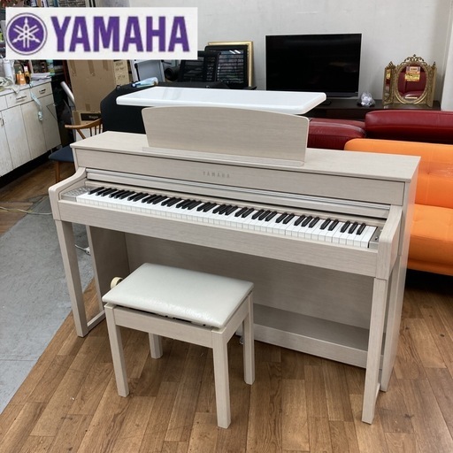 ジモティー限定価格！S145 ⭐ YAMAHA  ヤマハ楽器 クラビノーバ 電子ピアノ CLP-545WA 木製鍵盤 椅子付き 15年製 綺麗