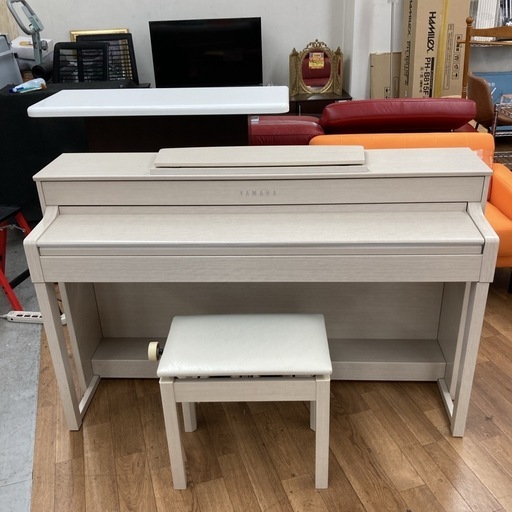ジモティー限定価格！S145 ⭐ YAMAHA  ヤマハ楽器 クラビノーバ 電子ピアノ CLP-545WA 木製鍵盤 椅子付き 15年製 綺麗