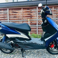 北海道　ヤマハ　シグナスZ125 FI インジェクション車　タイヤ前後山あり！バッテリー付き！の画像