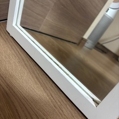 全身鏡　ホワイトの画像