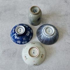 お茶碗3つ　湯呑み1つ　セット　の画像