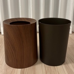ideaco 木目調ゴミ箱　の画像