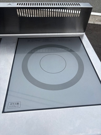 ■中古品 ホシザキ 2口 IH調理器 HIH-55TE-1 2020年 ３相200V 900ｘ600ｍｍ 動作問題なし■