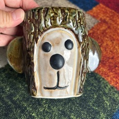 お猿のペン立の画像