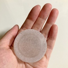 シーグラス　ホワイト　瓶底　人気　35の画像