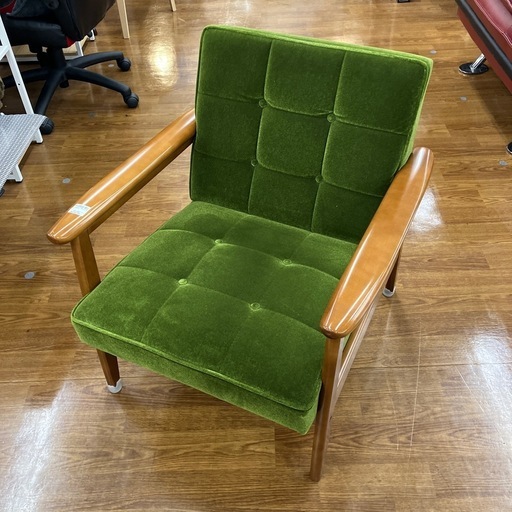 カリモク60 イス　ブラウンxグリーン　【トレファク　川越店】