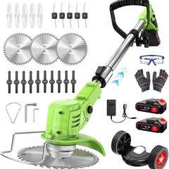 【新品未使用】電動草刈り機 充電式 高性能 21V 4000mAhバッテリー 低騒音の画像