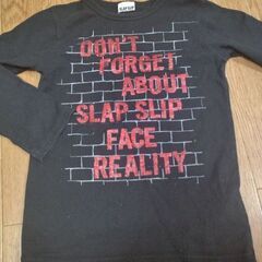 SLAPSLIP/スラップスリップ☆男児ブラックロンT[サイズ120]