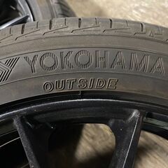 225/45R18 東北6県無料配送対応‼️爆安‼️①超超超バリ溝❗国産 ヨコハマ製 ❗ アルミ付き 国産 タイヤ !!　サマー　タイヤの画像