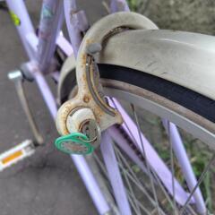 自転車　26 子供用　ラベンダー　の画像