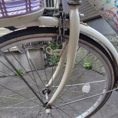自転車　26 子供用　ラベンダー　の画像