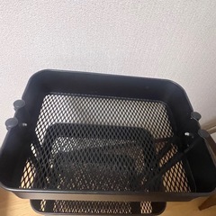 IKEA ロースコグ ワゴン（ブラック・3段）の画像