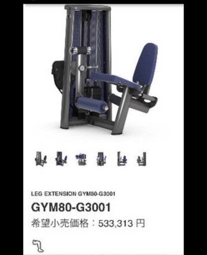 GYM80 レッグエクステンション ドイツ製GYM80 レッグエクステンション (おゆ) いずみ野の