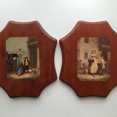 デコパージュ作品 連作2点の画像