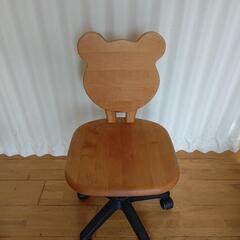 学習椅子　⭐️希少クマさんの背もたれの画像