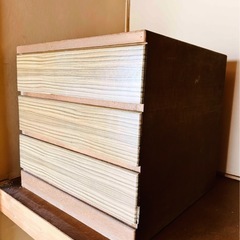 【引越し迄】木製チェスト　 整理ダンス　引き出し3段の画像