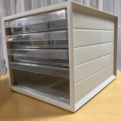 A4レターケース④　引き出し　４段　ホワイト（4/4）の画像