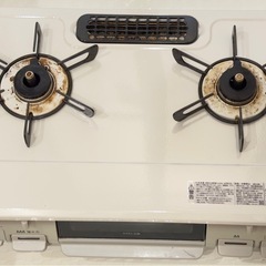 グリル付ガステーブル 都市ガス用 左強火力 約59cm クリームベージュ KGK67BEL LP の画像