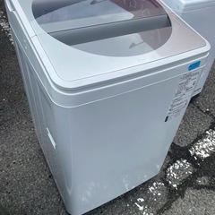 NO B397🌈福岡市内配送設置無料✨🌈パナソニック 8kg 全自動洗濯機 泡洗浄・パワフル立体水流 ホワイト NA-FA80H7-W 2019年の画像