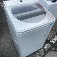 NO B397🌈福岡市内配送設置無料✨🌈パナソニック 8kg 全自動洗濯機 泡洗浄・パワフル立体水流 ホワイト NA-FA80H7-W 2019年の画像