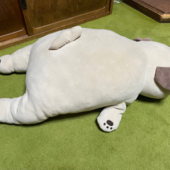 大きめのパグのぬいぐるみの画像