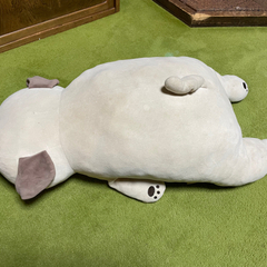 大きめのパグのぬいぐるみの画像