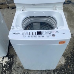 NO B398🌈福岡市内配送設置無料✨🌈-HWE5503 洗濯機 5.5kg Hisense ハイセンス HW-E5503 風乾燥 槽洗浄 つけおき おしゃれ着コース 2019年モデルの画像