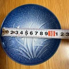 【有田焼】彩美 吹アヤメ天ぷら揃いセット／昭和レトロ／未使用・箱付きの画像